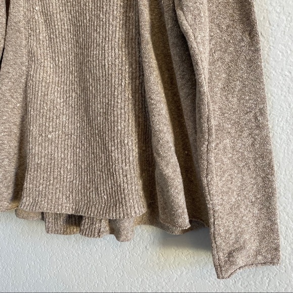 Free People Taupe Knit Peplum Comfy Sweater - Picture 6 of 8